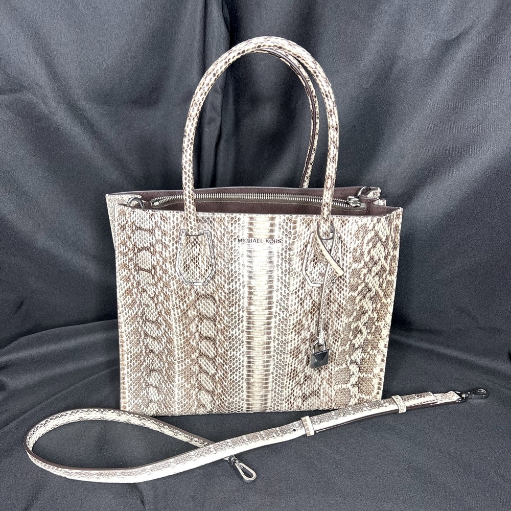 Michael Kors Mercer Snakeskin Tote. 100% Snakeskin! EXCELLENT condition!!!